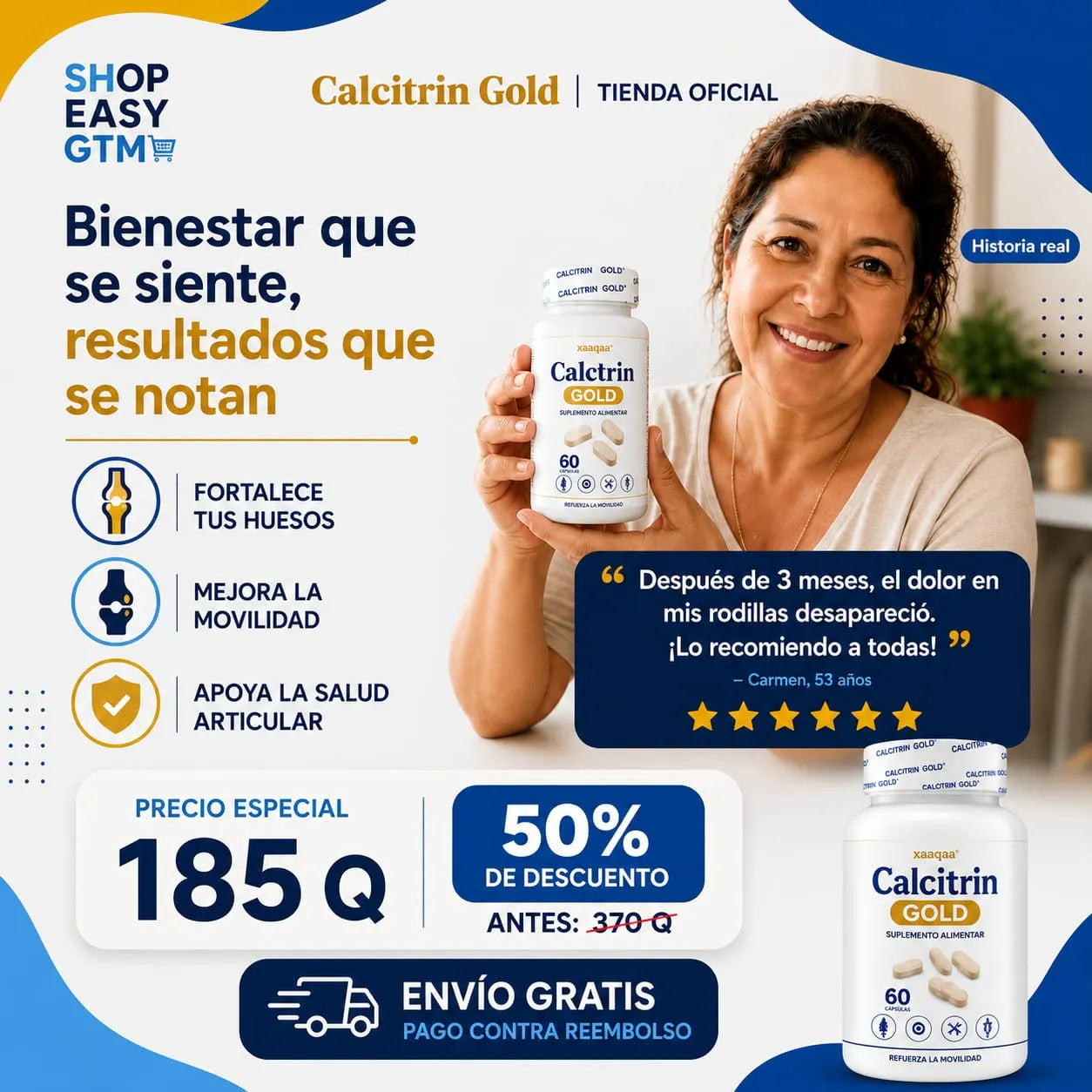 Calcitrin Gold - Tratamiento 100% Comprobado Para Ciática, Artritis Y Dolor Muscular