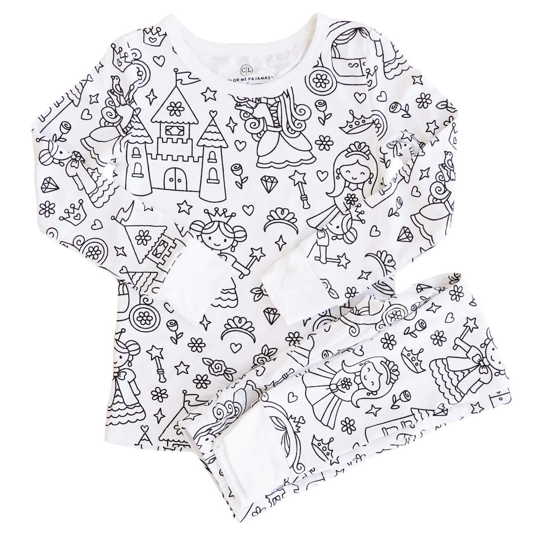 PintaSueños™ Kit Pijama Para Colorear + 12 Marcadores Lavables