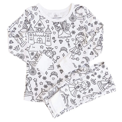 PintaSueños™ Kit Pijama Para Colorear + 12 Marcadores Lavables
