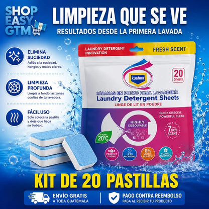 PATILLAS LIMPIEZA LAVADORA X 20 UNDS - ENVÍO GRATIS 🧽💦