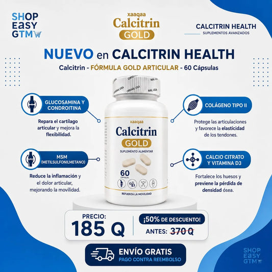 Calcitrin Gold - Tratamiento 100% Comprobado Para Ciática, Artritis Y Dolor Muscular